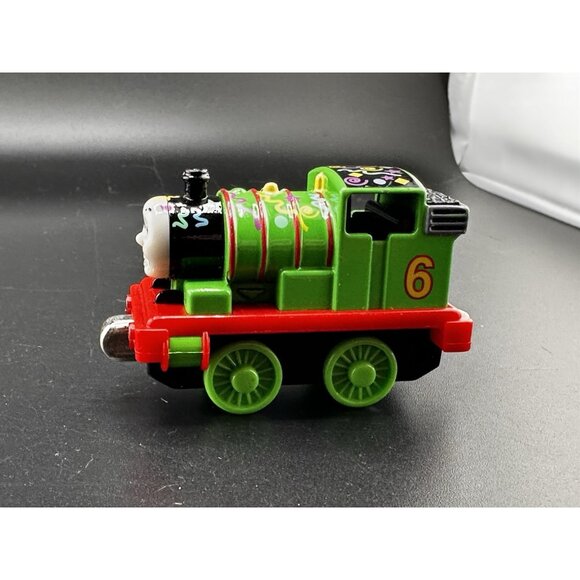 Thomas & Friends Take N Play Along 2002 Vtg Celebration Percy Train LE Diecast - Picture 4 of 10